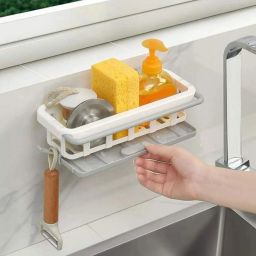 Dish Drainer Kitchen Rack FlexDry Drain Shelf Plastic-image-57