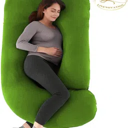 linenovation Microfibre Solid Pregnancy Pillow Pack of 1-picture-14