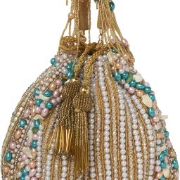 Women Yellow, Multicolor Potli-image-95
