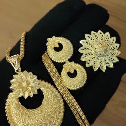 Brass Gold-plated Gold Jewel Set-image-47