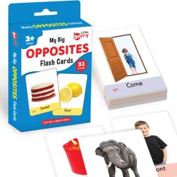 OPPOSITES Flash Cards for Kids (32 Cards) | Fun Learning Toy for 2-6 years-24