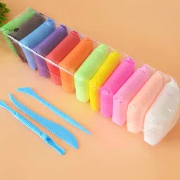 New Non-toxic clay Children Toy Bouncing Clay| 12 Colors Air Dry Clay| Soft Clay Multicolor Putty Toy-image-16