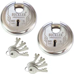 Iron-Steel 90MM, 9 Levers with 4 Keys Shutter, Go-Down,Main Gate, Door 2 Lock-14