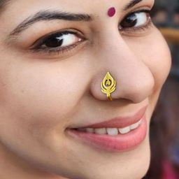 Goldnera Brass-Plated Stud Nosepin-image-86