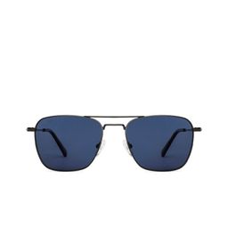 Vincent Chase Unisex Blue Lens & Gunmetal-Toned Square Sunglasses with Polarised and UV Protected Lens image 2