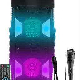 ME&U Party Time Dragon light 8 hours play time BT TWS Karaoke Mic FM USB AUX 40 W Bluetooth Home Audio Speaker-image-81