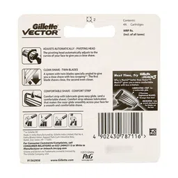 Gillette Set of 4 Vector Cartridge image 2