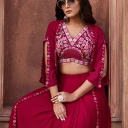 krimaa Embroidered Stitched Lehenga & Crop Top-picture-15