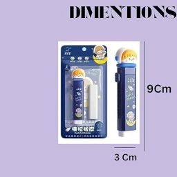 Space shaped Eraser for Kids Cartoon Space Push Pull Rubber Eraser-image-48