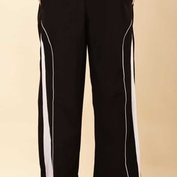 classi kaari Women Striped Black Track Pants-picture-0