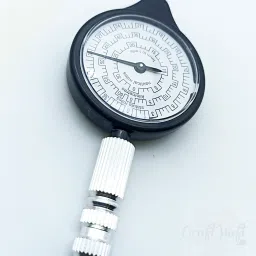 Handheld Metal Rotameter Map Reading Measure Distance Range Indicator Instrument Analytical Scale-17