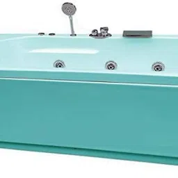 Prestige 4 Ft Jacuzzi with Back Massage and Filler System - Cyan Blue Free-standing Bathtub-image-90