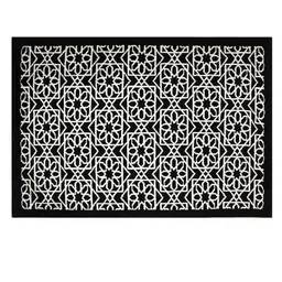 PRESTO Black & White Geometric Printed No Shredding Carpet image 2