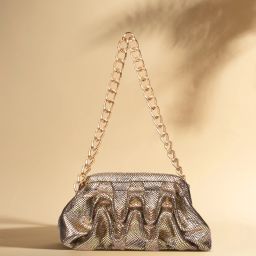 Women Gold Shoulder Bag-image-2