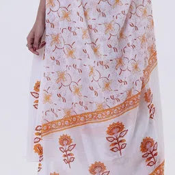 TJORI Block Printed Cotton Dupatta image 2