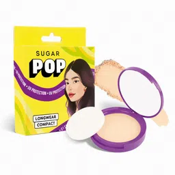 SUGAR POP Ultra-matte UV Protection Longwear Compact with Vit E 9 g - Sand 01-47