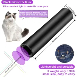 zotimo UV Ultraviolet UV Flashlight for Pet Cat Urine Detection Black Torch LED Light 10 hrs Torch Emergency Light image 2
