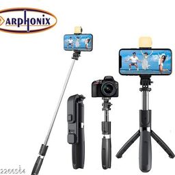 Selfie Stick | Bluetooth Extendable Selfie Stick with Wireless Remote, Selfie Stick, Adjustable and Rotatable Design Compatible for iPhone/OnePlus/Samsung / Vivo/ Oppo and All Smartphones-image-2