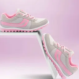 Cute sports shoes for women | Running shoes for girls stylish latest design new fashion | casual sneakers for ladies | Lace up Lightweight pink shoes for jogging, walking, gym & party Running Shoes For Women-image-26