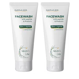 Nature's Law Set of 2 Glow & Hydrate Face Wash with Peptide & Probiotic - 100 ml each-11