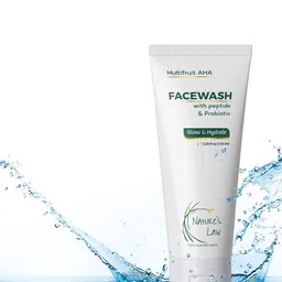 Nature's Law Set of 3 Glow & Hydrate Face Wash with Peptide & Probiotic - 100 ml each image 5