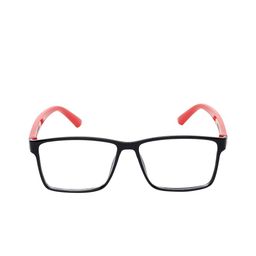 ALIGATORR Unisex Clear Lens & Red Sunglasses with UV Protected Lens AGR_AERO SQR RED image 3