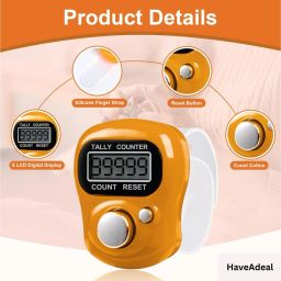 degno digital jap counting finger ring tasbih mantar counting ring Digital Tally Counter image 5