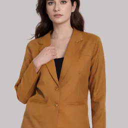 rocksy Women Solid Single Breasted Casual Blazer-picture-22