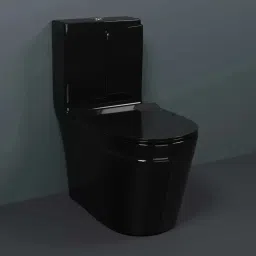 C016 One-Piece Western Commode – Shining Dark Black Ceramic Floor Mounted Toilet C016 Premium Quality Shining Dark Black commode with Round Flush Button Western Commode-image-23