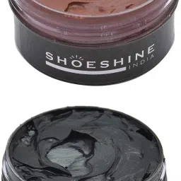 SHOESHINE Black & Brown shoe cream for all Smooth Leather 50ml Leather, Synthetic Leather Shoe Cream-image-62