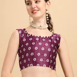 Bhavyam Printed Satin Semi-Stitched Lehenga & Unstitched Blouse With Dupatta image 3