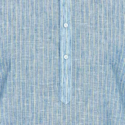 Authentics Men Checked Cold-Shoulder Sleeves Thread Work Pathani Kurta image 3