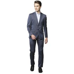 Men 2 PC Suit Self Design Suit-image-66