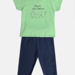 MINI KLUB Boys Printed Short Sleeves T-shirt With Trousers-image-50