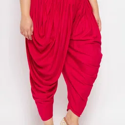 CLORA CREATION PLUS Pleated Dhoti Salwar image 3