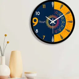 vibecrafts Luxury Pattern Designer Multicolour Plastic Wall Clock-picture-9