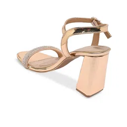 Rocia Embellished Block Ankle Loop Heels image 4
