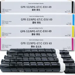 FTC NPG-67 Toner Cartridge for Imagerunner Advance C3320 / C3325 / C3330 (CMYK) Black + Tri Color Combo Pack Ink Toner-image-51