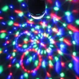 shopcircuit LED Rotating Bulb Light Lamp for Party|Home |Diwali with Bluetooth Speaker Single Disco Ball image 2