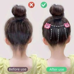 kvy collection Bbaby girl hair accessories hair clips claw clips zigzag hair comb rubber bands Hair Accessory Set image 2