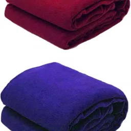 Solid Single Fleece Blanket for Heavy Winter-image-60