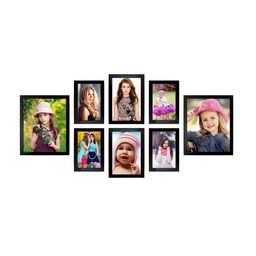 Kuber Industries Set Of 8 Black Collage MDF Photo Frames image 5