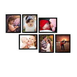 Kuber Industries Set Of 6 Black Collage Wall Photo Frames image 5