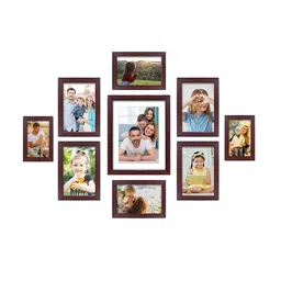 RANDOM Set Of 9 Burgundy Individual Photo Frames image 2