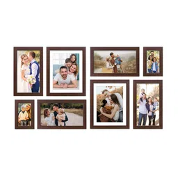 RANDOM Set Of 8 Brown Solid Synthetic Collage Photo Frames image 2