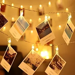 SPARK WORLD Yellow Photo Clip String Lights image 3