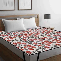 Elastic Strap Double Size Waterproof Mattress Cover-image-0