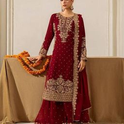 Georgette Women Kurti With Bottomwear-image-85