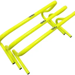 Fitfix Hurdles for Field Training and Speed Coordination 12" (Pack of 3) Plastic Speed Hurdles image 2