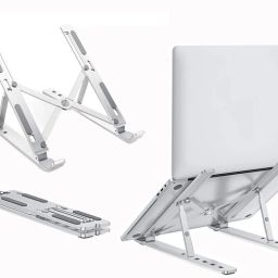 Sydney ALUMINIUM LAPTOP STAND Floor Desktop Laptop Stand FDLS01755 Aluminium Floor and Desk Stand Laptop Stand with Adjustable Height Compatible with Universal Laptops-41